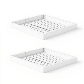 Pull Out Cabinet Organizer, 4 Pack Expandable Width (12.2"-18.9"), 20.47" Deep Pull Out Drawers for Cabinets