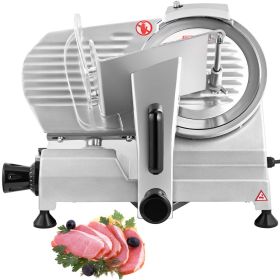 Commercial Meat Slicer, 200W Electric Deli Food Slicer, 350-400RPM Meat Slicer with 8" Carbon Steel Blade