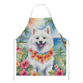 American Eskimo Luau Apron Cooking Kitchen Server Baking Crafts Gardening for Adult Women Men, Unisex, Large, Multicolor