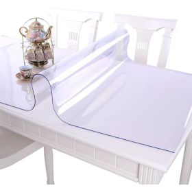 Table Cover 48x71Inch 1.5 Mm Thick Clear Desk Protector Rectangle PVC Desk Mat Waterproof & Easy Cleaning Desk (Option: 1.5mm-48x71inches)